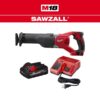 Milwaukee 2621-20-48-59-1835 M18 18V Lithium-Ion Cordless SAWZALL Reciprocating Saw W/ 3.0Ah Battery and Charger