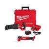 Milwaukee 2821-21-2836-20 M18 FUEL 18V Lithium-Ion Brushless Cordless SAWZALL Reciprocating Saw Kit W/Oscillating Multi-Tool