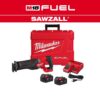 Milwaukee 2821-22 M18 FUEL 18V Lithium-Ion Brushless Cordless SAWZALL Reciprocating Saw Kit w/Two 5.0 Ah Batteries Charger & Hard Case