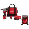 Milwaukee 2550-22-2475-20 M12 12-Volt Lithium-Ion Cordless Rivet Tool Kit W/M12 Compact Inflator