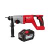 Milwaukee 2613-20-48-11-1812 M18 18V Lithium-Ion Brushless Cordless 1 in. SDS-Plus D-Handle Rotary Hammer & High Output 12.0Ah Battery