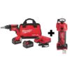Milwaukee 2866-22-2627-20 M18 FUEL 18V Lithium-Ion Brushless Cordless Drywall Screw Gun XC Kit with M18 Cut Out Tool