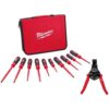 Milwaukee 48-22-2210-48-22-3083 1000-Volt Insulated Screwdriver Set with Case with Automatic Wire Stripper and Cutter (11-Piece)