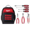 Milwaukee MT200-4-48-22-8201-48-22-6331 Screwdriver Set with Cushion Grip with 15 in. Ultimate Jobsite Backpack and Pliers Kit (8-Piece)