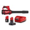 Milwaukee 48-59-2424-0852-20 M12 12-Volt Lithium-Ion 4.0 Ah and 2.0 Ah Battery Packs and Charger Starter Kit w/ Compact Spot Blower
