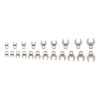 TEKTON WCF93301 5/16-3/4 in., 8-19 mm 3/8 in. Drive Crowfoot Wrench Set (21-Piece)