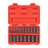 TEKTON SID91307 3/8 in. Drive Deep 12-Point Impact Socket Set, (19-Piece) (6 - 24 mm)
