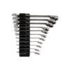 TEKTON WRC94300 11-Piece (1/4-3/4 in.) Reversible 12-Point Ratcheting Combination Wrench Set with Modular Slotted Organizer