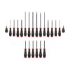 TEKTON DRV41236 High-Torque Black Oxide Blade Screwdriver Set, 22-Piece (#0-#3,1/8-5/16 in., T10-30)