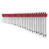 TEKTON WCB96201 6 mm to 32 mm Combination Wrench Set with Wall Hanger (27-Piece)