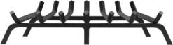 VEVOR Fireplace Grate, 30 inch Heavy Duty Fireplace Pit Grill Grate with 6 Support Legs, 3/4'' Solid Powder-Coated Steel Bars, Fire Logs Firewood Burning Rack Holder for Indoor and Outdoor Fireplace - 9