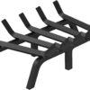 VEVOR Fireplace Grate, 21 inch Heavy Duty Fireplace Pit Grill Grate with 6 Support Legs, 3/4'' Solid Powder-Coated Steel Bars, Fire Logs Firewood Burning Rack Holder for Indoor and Outdoor Fireplace - 1