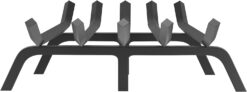 VEVOR Fireplace Grate, 24 inch Heavy Duty Fireplace Pit Grill Grate with 6 Support Legs, 3/4'' Solid Powder-Coated Steel Bars, Fire Logs Firewood Burning Rack Holder for Indoor and Outdoor Fireplace - 8