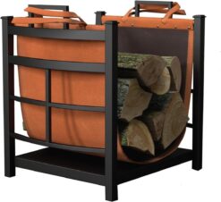 Panacea Products 15245 Mission Log Bin with Log Carrier,green - 1