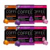 Bestpresso Coffee For Nespresso Original Machine 120 Aluminum Pods Certified Genuine Espresso Variety Pack Pods Compatible with Nespresso Original (Intense Variety Pack)