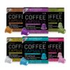 Bestpresso Coffee for Nespresso Original Machine 120 pods Certified Genuine Espresso Variety Pack includes one pack of decaf coffee, Pods Compatible with Nespresso Original