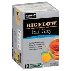 Bigelow Tea Earl Grey Keurig K-Cup Pods Black Tea, Caffeinated, 12 Count (Pack of 6), 72 Total K-Cup Pods