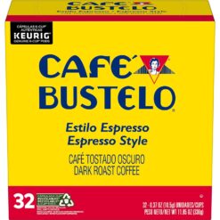 Café Bustelo Espresso Style Dark Roast Coffee, 128 Keurig K-Cup Pods