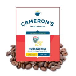Cameron's Coffee Roasted Whole Bean Coffee, Flavored, Highlander Grog, 4 Pound, (Pack of 1)