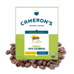 Cameron's Coffee Roasted Whole Bean Coffee, Organic 100% Colombian, 4 Pound, (Pack of 1)