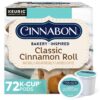 Cinnabon Classic Cinnamon Roll Keurig Single-Serve K-Cup Pods, Light Roast Coffee, 72 Count (6 Packs of 12)