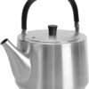 Dr.HOWS Deluxe Stainless Steel Tea Kettle Stovetop 3.5L, Tea Pot Food Grade Stainless Steel & Folding Silicon Handle, Easy to Clean Suitable for All Heat Sources