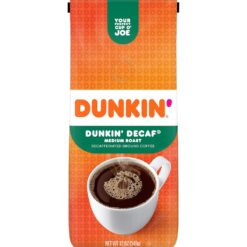 Dunkin' Decaf Medium Roast Decaffeinated Ground Coffee, 12 Ounce (Pack of 6)