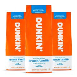Dunkin' Donuts Dunkin Donuts Coffee French Vanilla 16 OZ Bag, 1 Pound (Pack of 3)