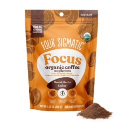 Focus Organic Mushroom Coffee by Four Sigmatic | 1500mg of Adaptogens per Serving | Lion's Mane, Chaga, Rhodiola, Ashwagandha & Mucuna for Energy, Focus, Positive Mood & Immune Support | 30 Servings