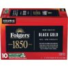Folgers 1850 Black Gold Dark Roast Coffee, 60 Keurig K-Cup Pods