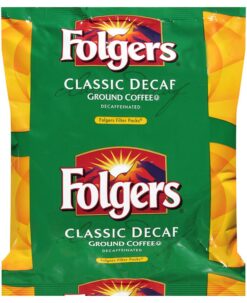Folgers Classic Decaf Ground Coffee, 0.9 Ounce (Pack of 40)