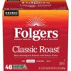 Folgers Classic Roast Medium Roast Coffee, 192 Keurig K-Cup Pods