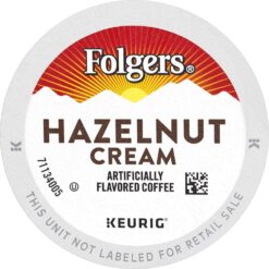 Folgers Toasty Hazelnut Flavored Coffee, 72 Keurig K-Cup Pods