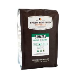 Fresh Roasted Coffee, 100% Organic Sumatra | 5 lb (80 oz) | Single Origin | Medium Roast | RFA Kosher | Ground