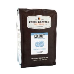 Fresh Roasted Coffee, Coconut Flavored Coffee, 5 lb (80 oz), Medium Roast, Kosher, Ground