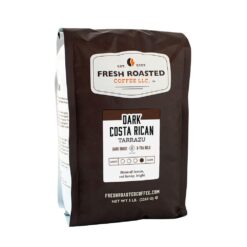 Fresh Roasted Coffee, Dark Costa Rican Tarrazu, 5 lb (80 oz), Dark Roast, Kosher, Whole Bean