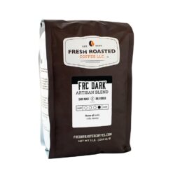 Fresh Roasted Coffee, FRC Dark Roast Blend, 5 lb (80 oz), Kosher, Ground