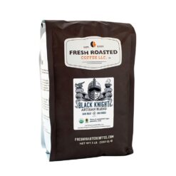 Fresh Roasted Coffee, Fair Trade Organic Black Knight, 5 lb (80 oz), Dark Roast, Kosher, Whole Bean