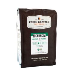 Fresh Roasted Coffee, Fair Trade Organic Nicaraguan, 5 lb (80 oz), Medium Roast, Kosher, Ground