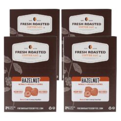 Fresh Roasted Coffee, Hazelnut, Flavored Coffee Pods, 96 Count