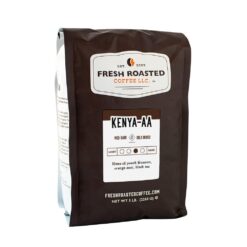 Fresh Roasted Coffee, Kenya AA, 5 lb (80 oz), Med-Dark Roast, Kosher, Ground