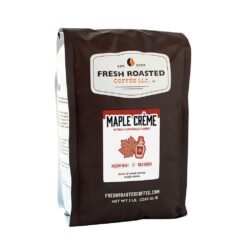Fresh Roasted Coffee, Maple Crème Flavored Coffee, 5 lb (80 oz), Medium Roast, Kosher, Ground