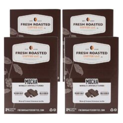 Fresh Roasted Coffee, Mocha, Flavored Coffee Pods, 96 Count