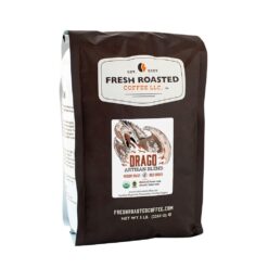 Fresh Roasted Coffee, Organic Drago, 5 lb (80 oz), Medium Roast, Fair Trade Kosher, Ground