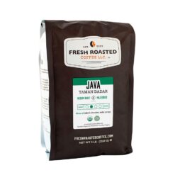 Fresh Roasted Coffee, Organic Java Taman Dadar, 5 lb (80 oz), Medium Roast, Kosher RFA, Ground