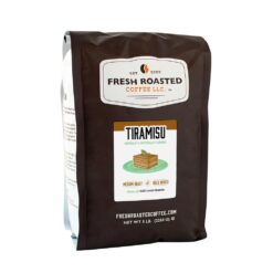 Fresh Roasted Coffee, Tiramisu Flavored Coffee,5lb, Medium Roast, Kosher, Ground
