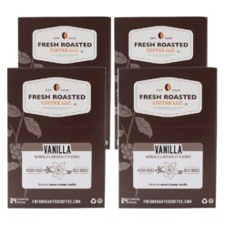 Fresh Roasted Coffee, Vanilla, Flavored Coffee Pods, 96 Count
