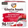 Gloria Jean's Raspberry Chocolate Lava Keurig Single-Serve K-Cup Pods, Medium Roast Coffee, 96 Count (4 Packs of 24)