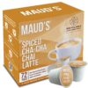 Maud's Chai Tea Latte (Spiced Cha-Cha-Chai Latte), 72ct. Solar Energy Produced Recyclable Single Serve Flavored Chai Tea Latte Pods – 100% Tea Leaves California Blended, KCup Compatible