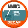 Maud's Decaf Kona Coffee Pods, 100 ct | Decaffeinated Kona Coast Blend | 100% Arabica Medium Roast Coffee | Solar Energy Produced Recyclable Pods Compatible with Keurig K Cups Maker